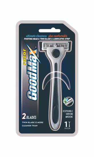 System Men Shaving Safety Twin Blade Razor