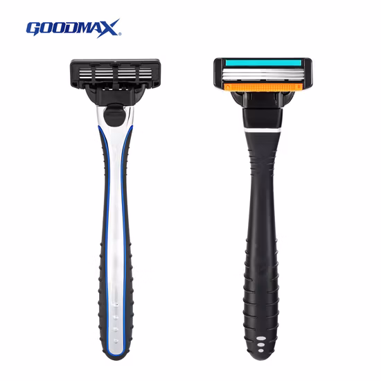 Zinc Alloy Handle 3 Blade Men Shaving Barber Face System Razor